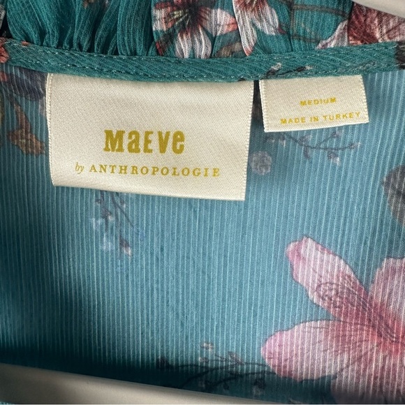 Anthropologie Maeve Emmy Floral Lined Tunic Dress Size Medium - Picture 2 of 7